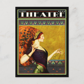 Art Deco Theater Magazine 1922 Vykort