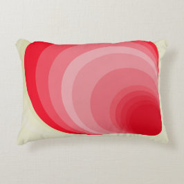 Art Deco throw pillow in red and gold. Prydnadskudde