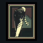 Art Deco Tiger Skriv ut 16 x 20 Poster<br><div class="desc">Unik och elegant,  Art Deco "Tiger" Skriv ut 16 x 20</div>
