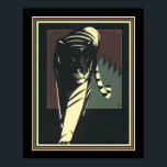 Art Deco Tiger Skriv ut 16 x 20 Poster<br><div class="desc">Unik och elegant,  Art Deco "Tiger" Skriv ut 16 x 20</div>