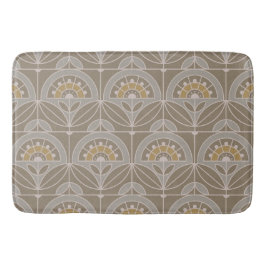 Art Deco Tile-Blommigt (evergreen dimme) Badrumsmatta