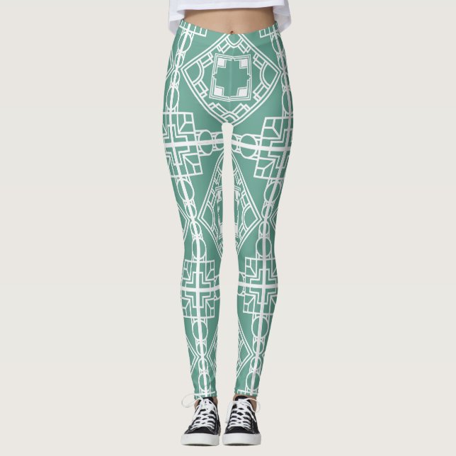 Art Deco Tile Leggings (Framsida)
