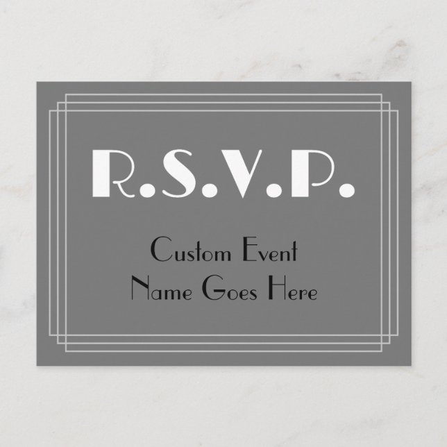 Art Deco Titta på OSA vykort (Framsida)