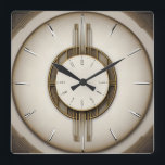 Art Deco toppen stil Fyrkantig Klocka<br><div class="desc">Underbar klockdesign. Du kommer att kärlek det som andra. Du kan fritt använda den här designen för andra produkter som du gillar eller anpassa och lägga till texten. Följ mig för mer. Tack. Ha en trevlig dag.</div>