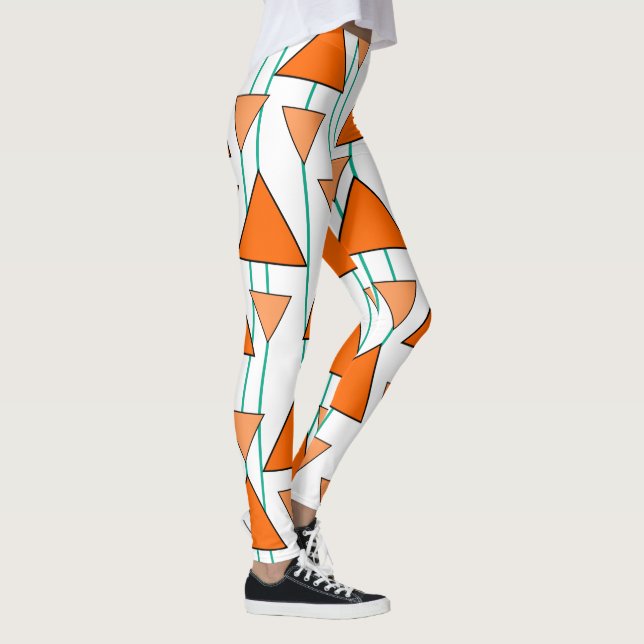 Art Deco Triangles Leggings (Höger)