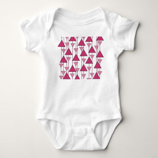 Art Deco Triangles T Shirt (Framsida)