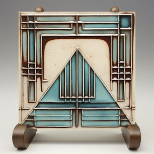 Art Deco triangulär geometri Kakelplatta