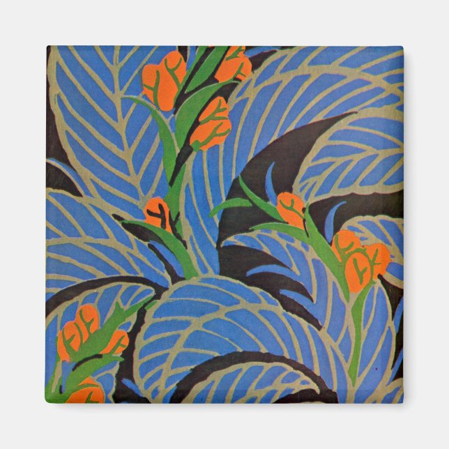 Art Deco Tropical Night - Magnet (Framsidan)