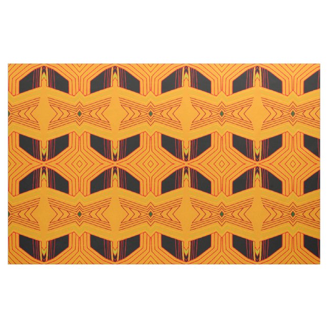 Art Deco Typmönster Tyg (Fat Quarter)