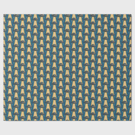 Art Deco UFO-figursättning Papper Presentpapper