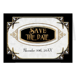 Art Deco Underbar Gatsby Stil Typography i Snöre G OBS Kort