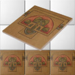 Art Deco, Uppdrag eller Stil Blommigt Frieze Kakelplatta<br><div class="desc">Detta är ett digitalt utökat tryck av en vintage ca. 1915 Art Deco,  Arts and Crafts,  Crafts,  Crateur eller Uppdrag stil blommigt foliage mönster gräns frieze.</div>