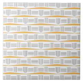 Art Deco Urban Sunrise Ceramic Tile Kakelplatta