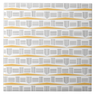 Art Deco Urban Sunrise Ceramic Tile Kakelplatta