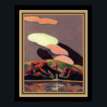 Art Deco-utskrift av A. M. Hopfmuller 16 x 20 Poster<br><div class="desc">Unik Art Deco-utskrift av A.M. Hopfmuller med mänskligt formade sten-formationer i en stillastående inställning.</div>