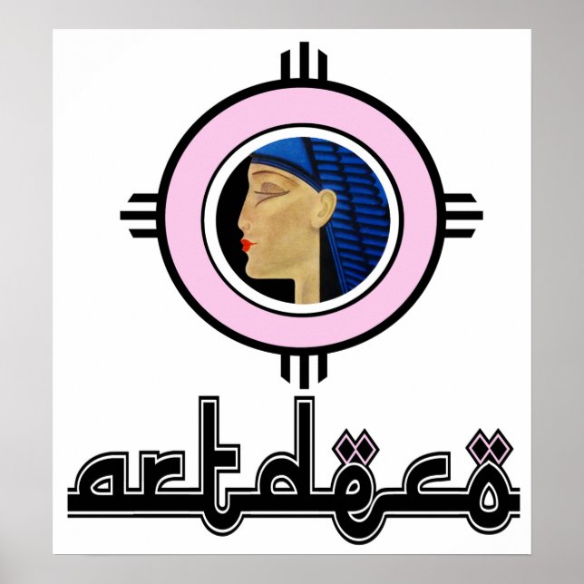 Art Deco-utskrift Poster (Framsidan)