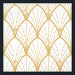 Art deco, vacker,fläkt mönster, guld, vit,vintag fototryck<br><div class="desc">Art deco,  vacker, fläkt mönster,  guld,  vit, vintage, 1920 era,  elegant, chic, vintage</div>