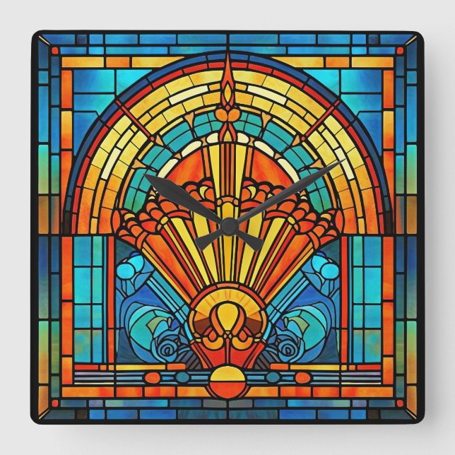 Art Deco väggklocka (Framsida)