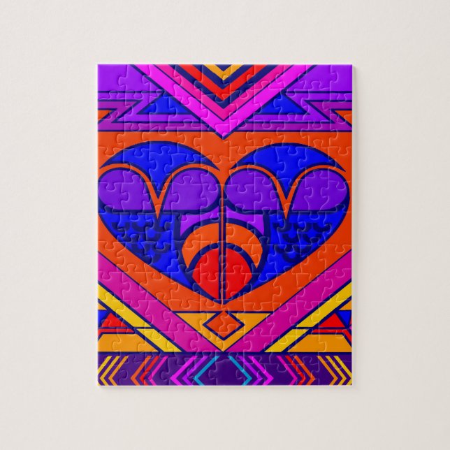Art Deco Valentine Heart Pussel (Vertikal)