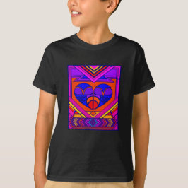 Art Deco Valentine Heart T-shirt