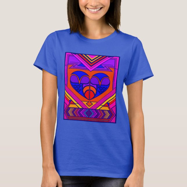 Art Deco Valentine Heart Tee (Framsida)