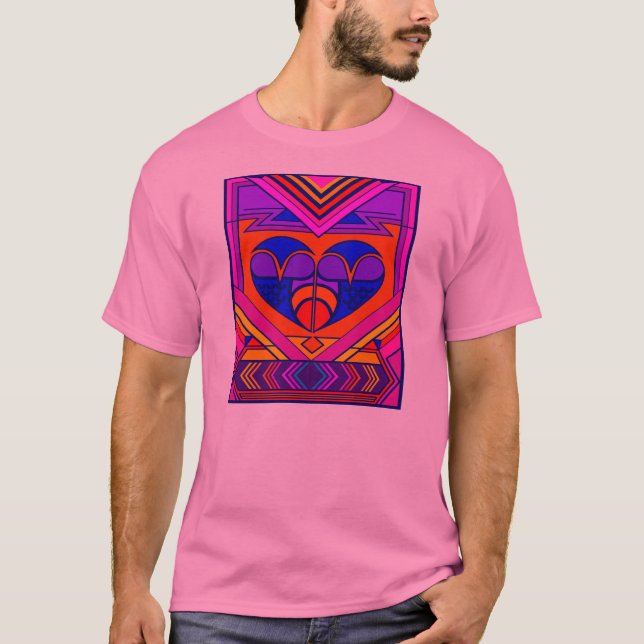 Art Deco Valentine Heart Tee (Framsida)