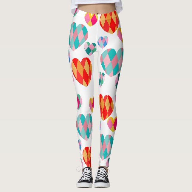 Art Deco Valentines Leggings (Framsida)