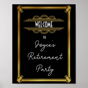 Art deco-välkomstPoster skapa din egen poster