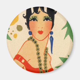 Art Deco Vampig, 1920-talet Flapper Magnet