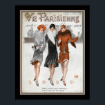 Art Deco Vie Parisenne 1929 - nyårsjubileum Poster<br><div class="desc">Snygg,  Fransk Art Deco Cover för Vie Parisienne's December 1928 New Year's Cover for 1929. 11x14 visas här - finns även i storlekarna 8x10,  16x20,  standard- eller - anpassningsbar.</div>