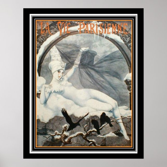 Art Deco Vie Parisienne Winter 1926 16 x 20 Poster (Framsidan)