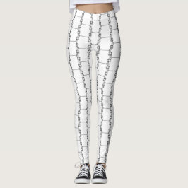 Art deco-vindruvor blomstrar leggings