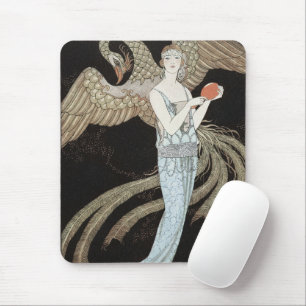 Art Deco Vintage 1920-talets Mode Flapper Phoenix Musmatta