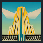 Art Deco Vintage Byggnad Poster 2<br><div class="desc">Art Deco-Byggnad för Vintage Poster</div>