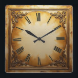 Art Deco-Vintage Fyrkantig Klocka<br><div class="desc">Underbar klockdesign. Du kommer att kärlek det som andra. Du kan fritt använda den här designen för andra produkter som du gillar eller anpassa och lägga till texten. Följ mig för mer. Tack. Ha en trevlig dag.</div>