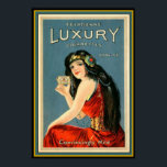 Art Deco Vintage Luxury Cigarette Ad 13 x 19 Poster<br><div class="desc">Fin vintage reklam för lyxcigaretter.</div>