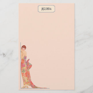 Art Deco Vintage Mode Illustration Monogram