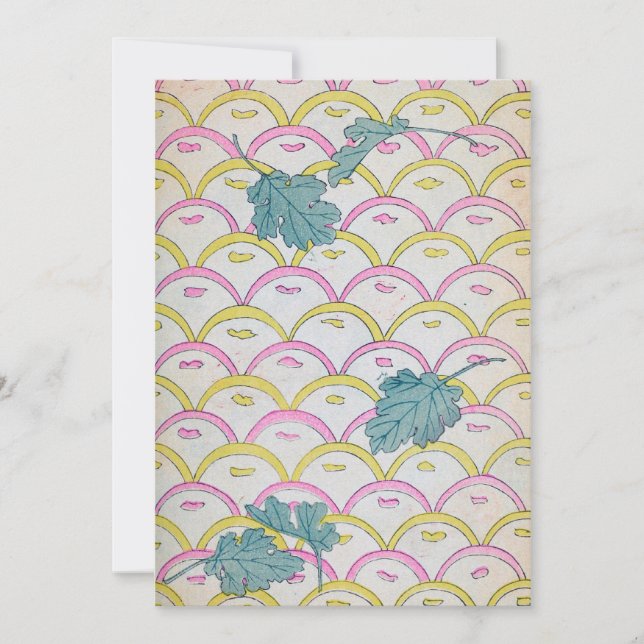 Art Deco Vintage Mönster Inbjudningar (Framsida)