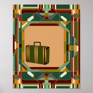 Art Deco Vintage Resa Print Poster