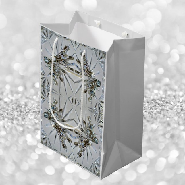 Art Deco Vintage Rhinestones Elegant Silvery Grått (Skapare uppladdad)