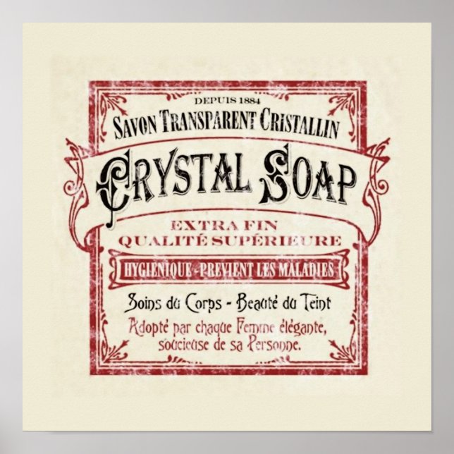 Art Deco Vintage Soap Poster (Framsidan)