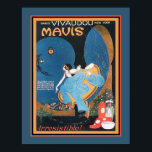 Art Deco Vivaudou Mavis Ad Poster<br><div class="desc">Vintage,  1920-talet,  Art Deco-reklam för Vivaudou Mavs parfym reklam. 11x14 visas här. Finns även i standardstorlekar på 8x10,  16x20 samt anpassningsbar och arbetsyta.</div>