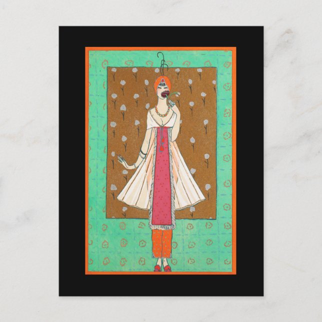 Art Deco-vykort 10 Vykort (Framsida)