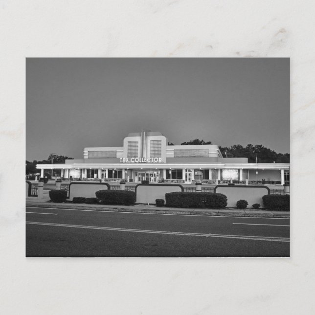 Art Deco-vykort för Byggnad Vykort (Framsida)