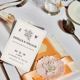 Art Deco Wedding Invitation Template Inbjudningar