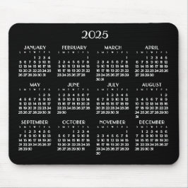 Art Deco White Yarly Calendar 2025 Musmatta