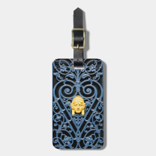Art Deco Woman Head Heart Märkre Järn Travel Bagagebricka