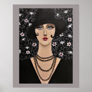 Art Deco Woman Poster