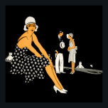Art Deco Woman Shoes Polka Dot Black Poster<br><div class="desc">Bilden ingick ursprungligen i en annons 1930 för White Kid Shoes från Amalgamated Leather Companies,  Inc. Idag går de vidare till produkter perfekt för hemmet,  kontoret och resan mellan.</div>