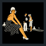 Art Deco Woman Shoes Polka Dot Black Poster<br><div class="desc">Bilden ingick ursprungligen i en annons 1930 för White Kid Shoes från Amalgamated Leather Companies,  Inc. Idag går de vidare till produkter perfekt för hemmet,  kontoret och resan mellan.</div>